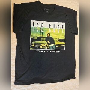 Ice Cube Today Was a Good Day Black Graphic T Shirt Large